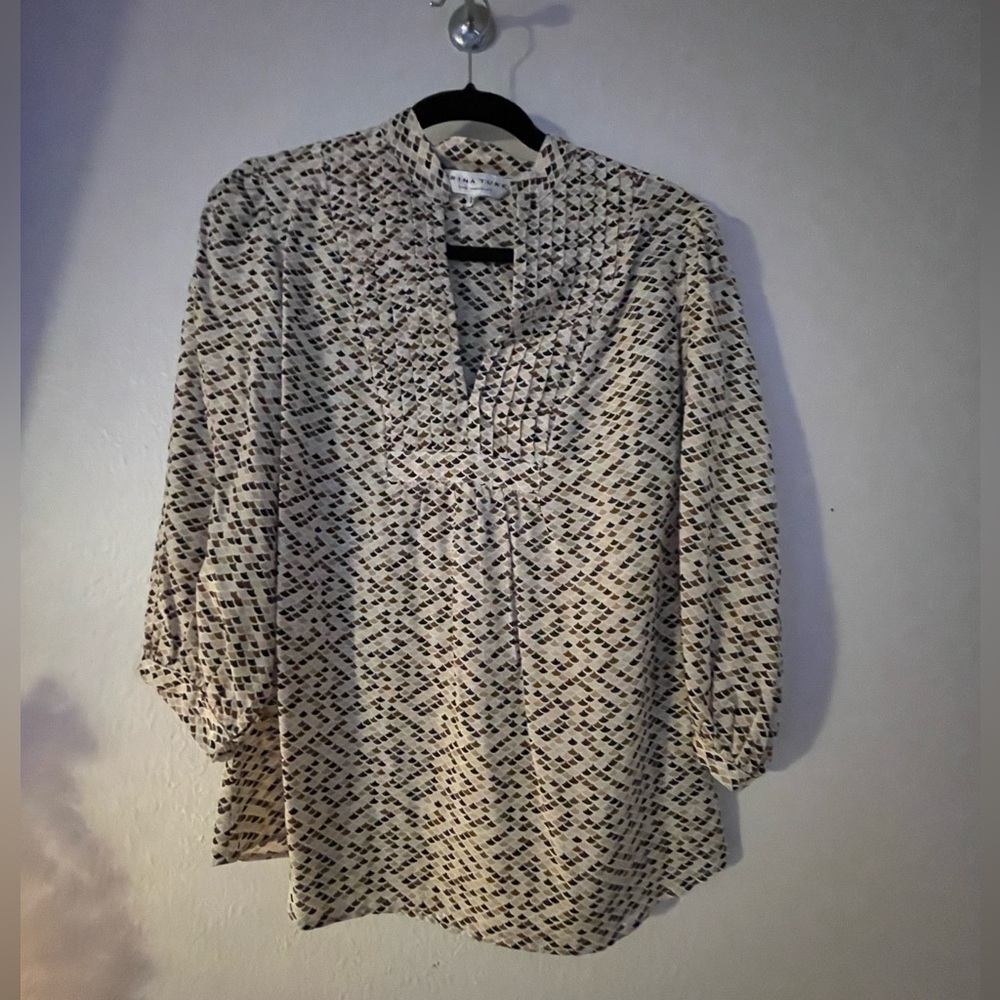 Trina Turk silk blouse size-M